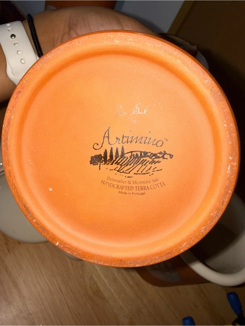 Terracotta Brown Ceramic Kitchen Canister Set with Cream Lids